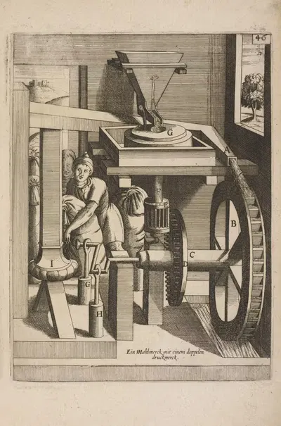 Рис. XLVI. Гидромилос на гидрергон версатилис. by Георг Андреас Бёклер, 1662 — digital art print download