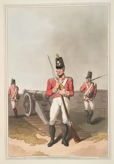 Восточно-Йоркская милиция, Пл. 33 by Джордж Уокер, 1814 — digital art print download