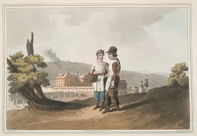 Дети фабрики by Джордж Уокер, 1814 — digital art print download