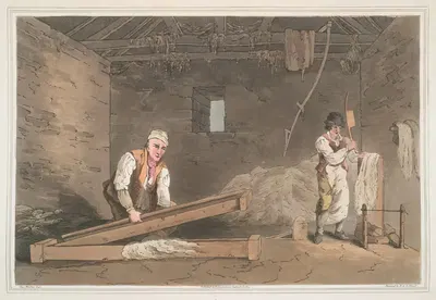 Линия свинглеров, Пл. 24 by Джордж Уокер, 1814 — digital art print download