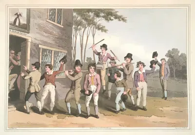 Езда на стержне, Плита 26 by Джордж Уокер, 1814 — digital art print download
