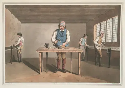 Шеффилдский ножевой мастер, Пл. 39 by Джордж Уокер, 1814 — digital art print download