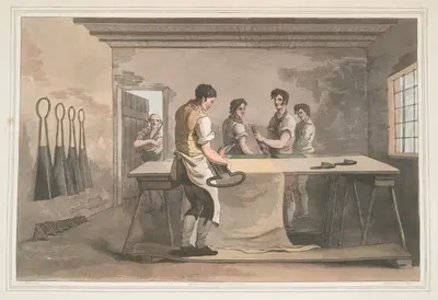 Плательщик ткани, Плата 6 by Джордж Уокер, 1814 — digital art print download