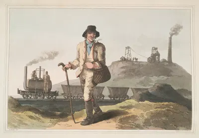 Угольщик, Плита 3 by Джордж Уокер, 1814 — digital art print download
