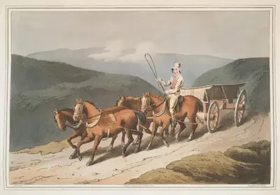 Восточная часть, или воз с полей, Пл.16 by Джордж Уокер, 1814 — digital art print download