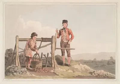 Яма для красной глины, Плита 10 by Джордж Уокер, 1814 — digital art print download