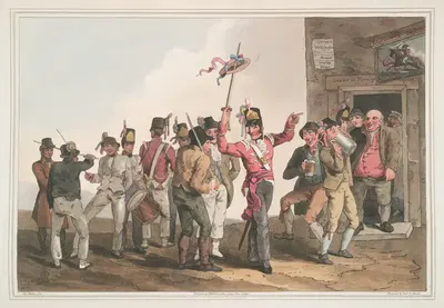 Тридцать третий полк, Пл.22 by Джордж Уокер, 1814 — digital art print download