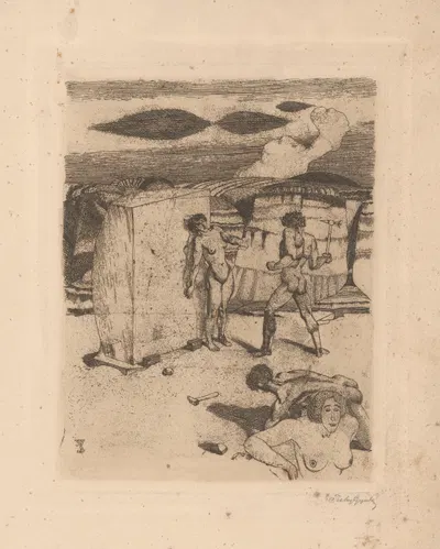 Борьба за женщину by Гюла Тичи, 1913 — digital art print download