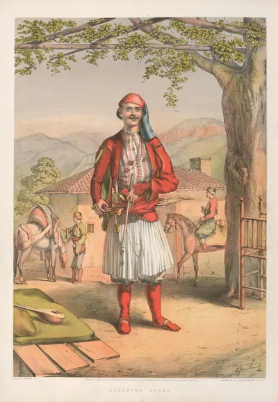 Албанская гвардия by Генри Джон Ван-Леннеп, 1862 — digital art print download