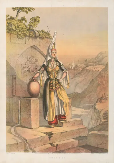 Девушка-друза by Генри Джон Ван-Леннеп, 1862 — digital art print download