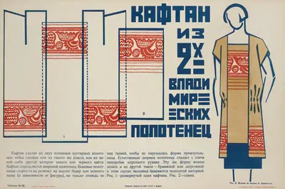 Кафтан из двух владимирских полотенец (Рис. В. Мухина по модели Н. Ламановой), Таблица № 19 by Яков Александрович…