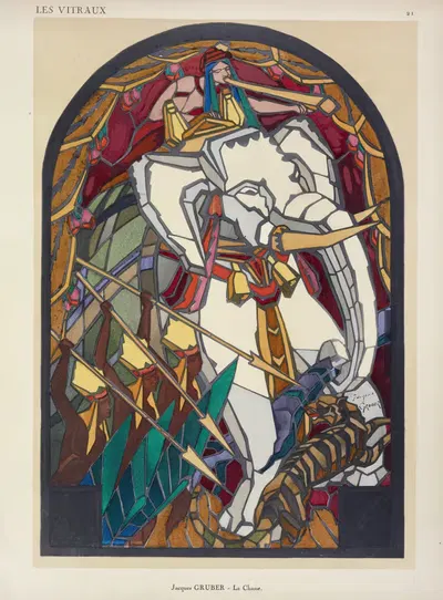 Охота, в французском посольстве (заказ от государства) by Жак Грюбер, 1925 — digital art print download