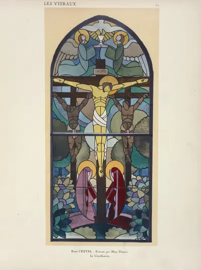 Распятие, в Павильоне Витража by Жак Грюбер, 1925 — digital art print download