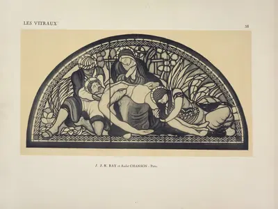 Пьета, в павильоне витража. by Жак Грюбер, 1925 — digital art print download