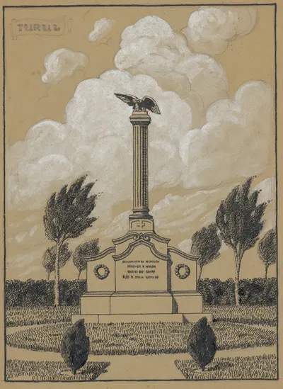 Turul – pomník by Ján Thain, 1911 — digital art print download