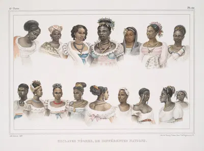 Негры-рабы, из разных наций by Жан Батист Дебре, 1834 - 1839 — digital art print download