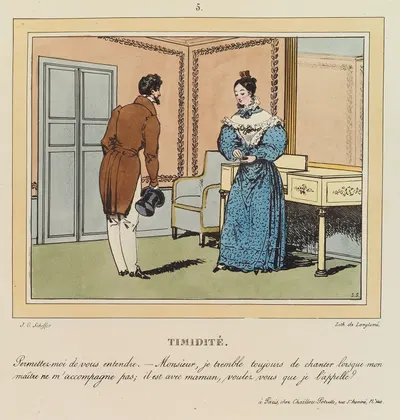 Скромность by Жан Габриэль Шеффер, 1800-1899 — digital art print download