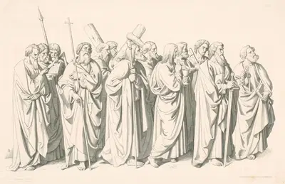 Апостолы by Иосиф фон Фюрих, 1848 — digital art print download