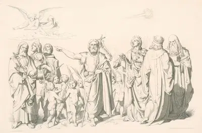 Ян Креститель by Иосиф фон Фюрих, 1848 — digital art print download