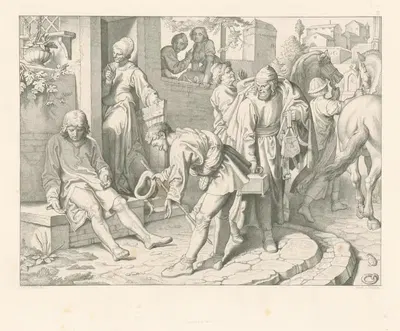 Конец беззаботной жизни by Иосиф фон Фюрих, 1830–1850 — digital art print download
