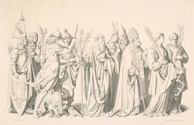 Мученики by Иосиф фон Фюрих, 1848 — digital art print download
