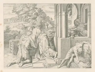Возвращение блудного сына by Иосиф фон Фюрих, 1830–1850 — digital art print download