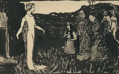Перед Христовым гробом by Константин Ковари-Качмарик, 1908–1912 — digital art print download