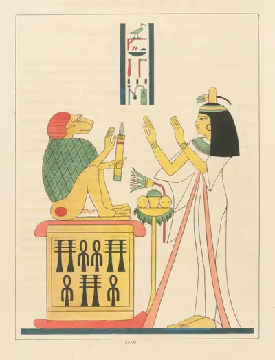 Киноцефал, живой символ Тота. by Леон-Жан-Жозеф Дюбуа, 1823 - 1825 — digital art print download