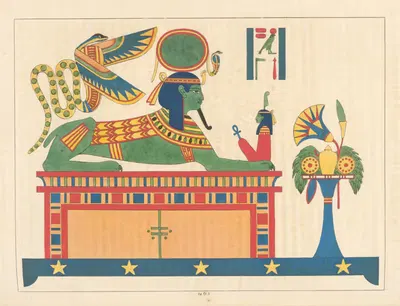 Сфинкс бога Фра [Ра], или Солнца. by Леон-Жан-Жозеф Дюбуа, 1823 - 1825 — digital art print download