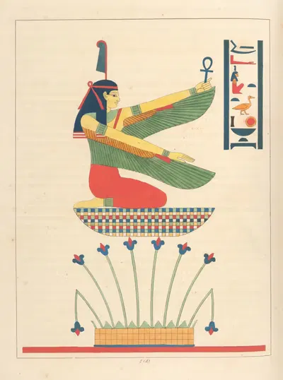 Сатэ, председатель нижнего региона, (египетская Юнона.) by Леон-Жан-Жозеф Дюбуа, 1823 - 1825 — digital art print download