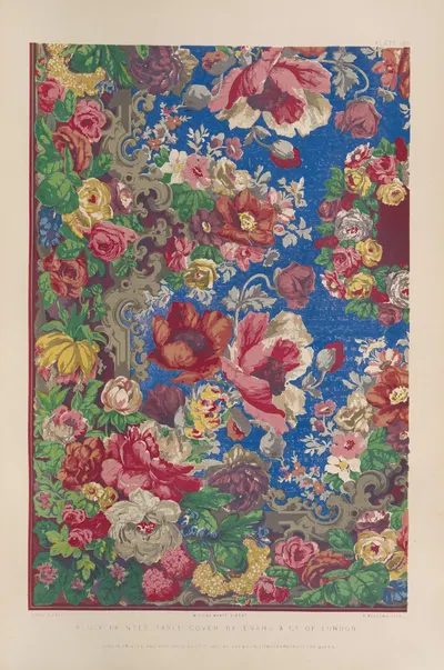 Столовая скатерть с блоковой печатью by Мэтью Дигби Уайатт, 1851 - 1853 — digital art print download