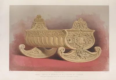 Колыбель, вырезанная из бука by Мэтью Дигби Уайатт, 1851 - 1853 — digital art print download