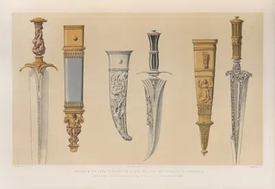 Ножи и ножны by Мэтью Дигби Уайатт, 1851 - 1853 — digital art print download