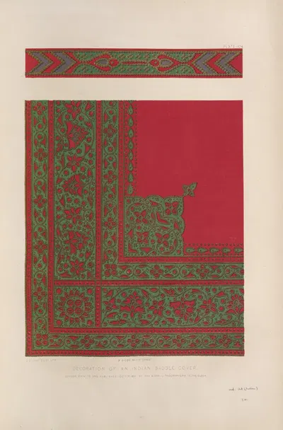 Декорация индийского чехла для седла by Мэтью Дигби Уайатт, 1851 - 1853 — digital art print download