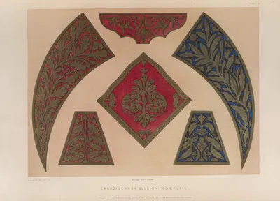 Вышивка из bullion из Туниса by Мэтью Дигби Уайатт, 1851 - 1853 — digital art print download