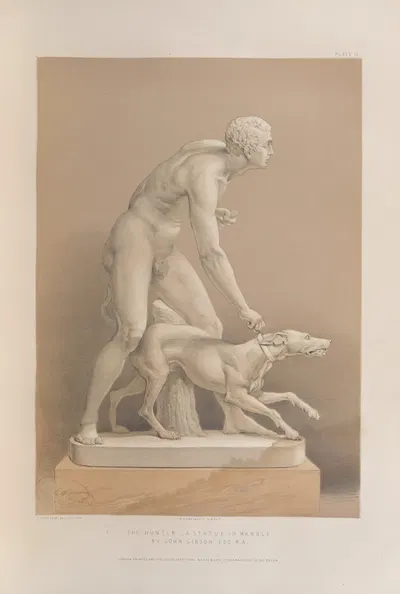 Охотник – статуя из мрамора by Мэтью Дигби Уайатт, 1851 - 1853 — digital art print download