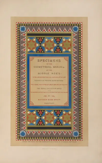 Титульная страница by Мэтью Дигби Уайатт, 1848 — digital art print download