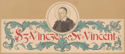 Saint Vincent by Mikoláš Aleš, 1904 — digital art print download