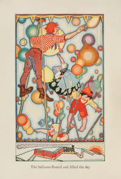 Шары поднялись и заполнили небо by Миска Петерсхам, 1922 — digital art print download