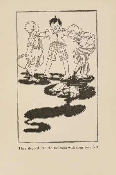 Они вступили в патоку босыми ногами by Миска Петерсхам, 1922 — digital art print download