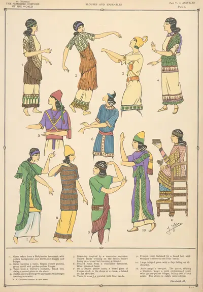 Ассирийский – блузки и ансамбли by Поль Луи де Жиффери, 1926-1927 — digital art print download