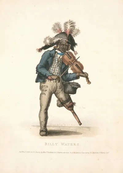 Billy Waters by Thomas Lord Busby, 1820 — digital art print download