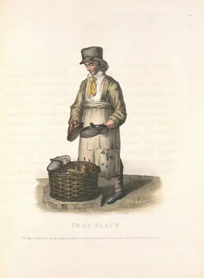 Чистильщик обуви by Томас Лорд Базби, 1820 — digital art print download