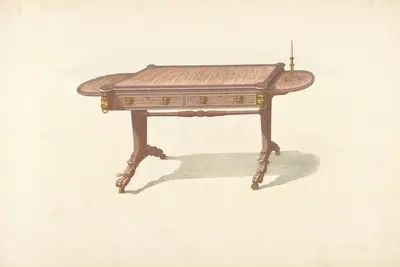 Table. by Thomas Sheraton, 1805 - 1806 — digital art print download