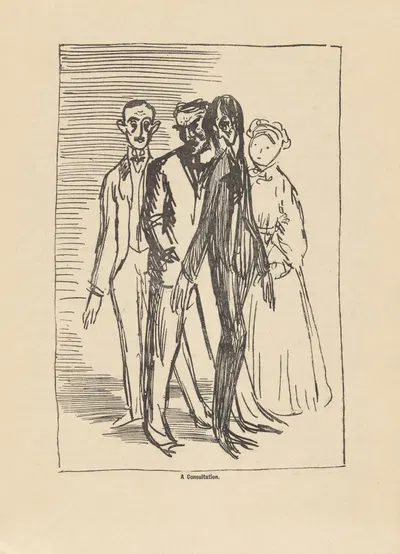 Консультация by Уильям Орпен, 1907 — digital art print download