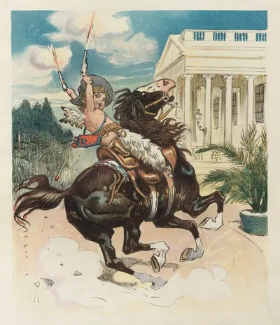 Cupid at the White House by Carl Hassmann, 1906 — digital art print download