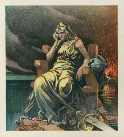 One year after by Carl Hassmann, 1905 — digital art print download