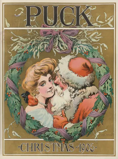 Puck Christmas 1905 by Carl Hassmann, 1905 — digital art print download