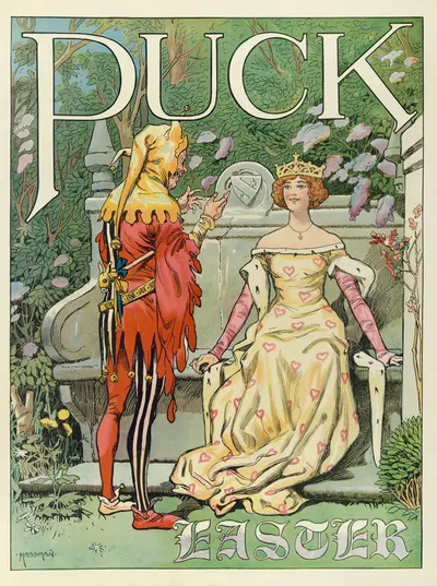 Puck Easter by Carl Hassmann, 1906 — digital art print download