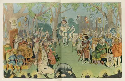 The coming of William Jennings Lohengrin by Carl Hassmann, 1906 — digital art print download